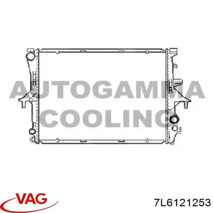 Купити 7L6121253 VAG Радіатор двигуна