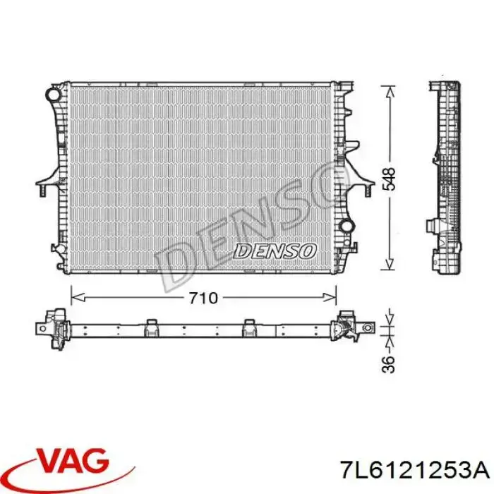 7L6121253A VAG Радіатор охолодження двигуна