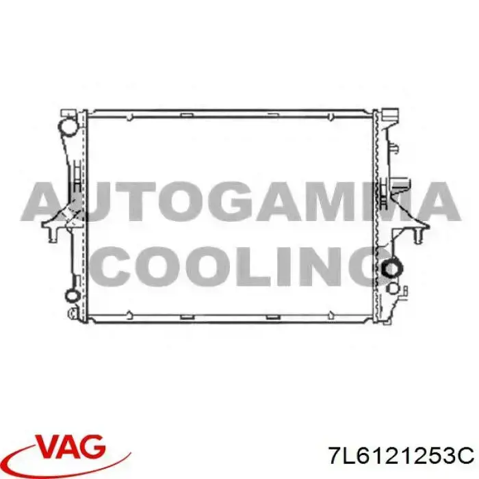 Купити 7L6121253C VAG Радіатор двигуна