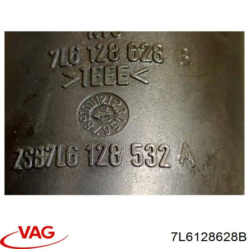 Купити 7L6128628B VAG Патрубок витратоміра повітря