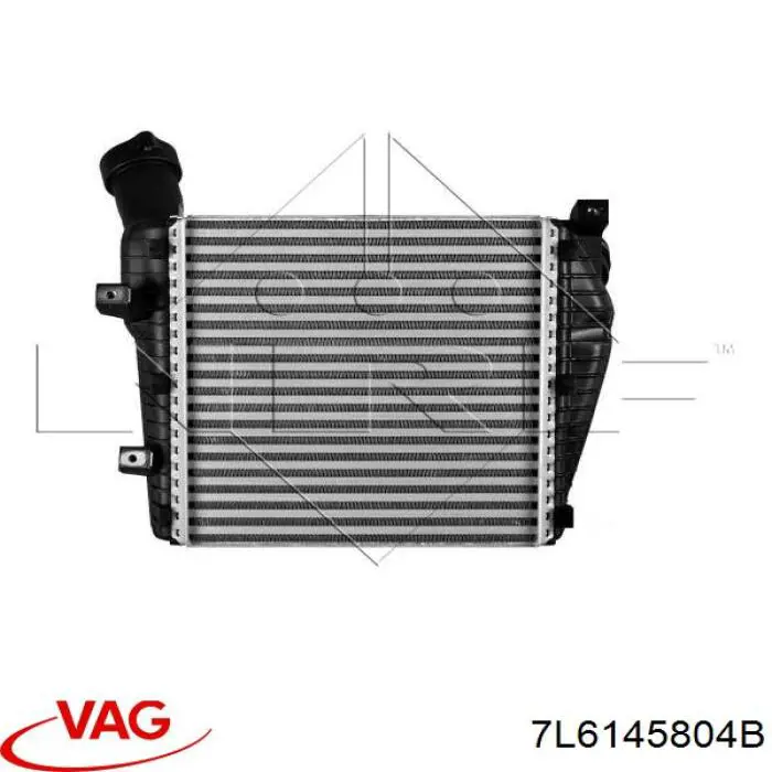 Радіатор интеркуллера 7L6145804B VAG