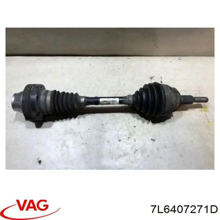 Купити 7L6407271D VAG Вісь передня в зборі