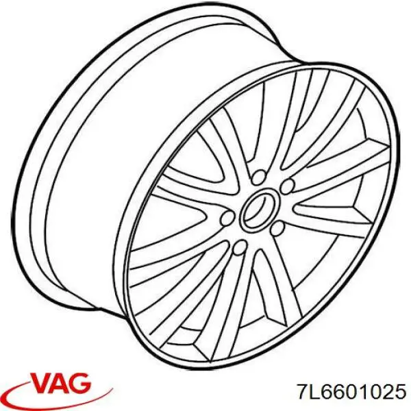 Купити 7L6601025 VAG Диски колісні литі (легкосплавні, титанові)