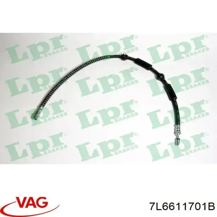 Шланг гальмівний передній VAG 7L6611701B ціна, від 12.83 USD