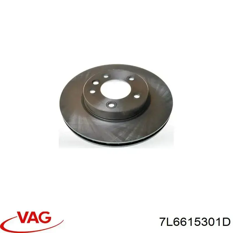 Диск переднього гальма VAG 7L6615301D ціна, від 80.13 USD