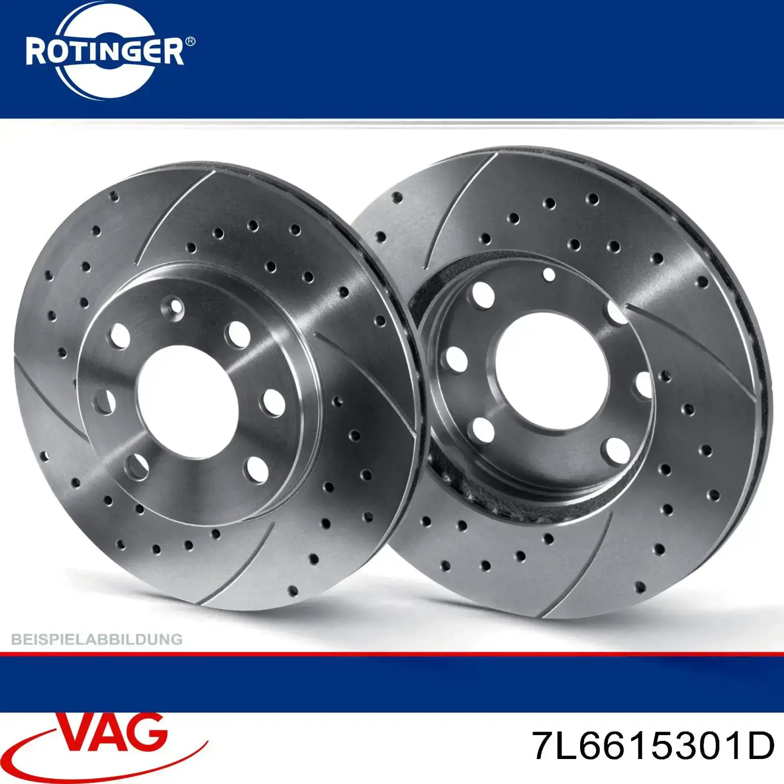 Диск гальмівний передній VAG 7L6615301D