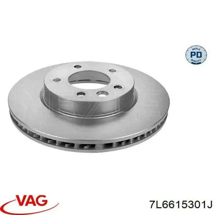 Диск переднього гальма VAG 7L6615301J ціна, від 71.12 USD