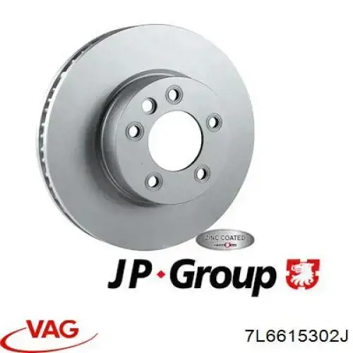 Диск переднього гальма VAG 7L6615302J ціна, від 80.13 USD