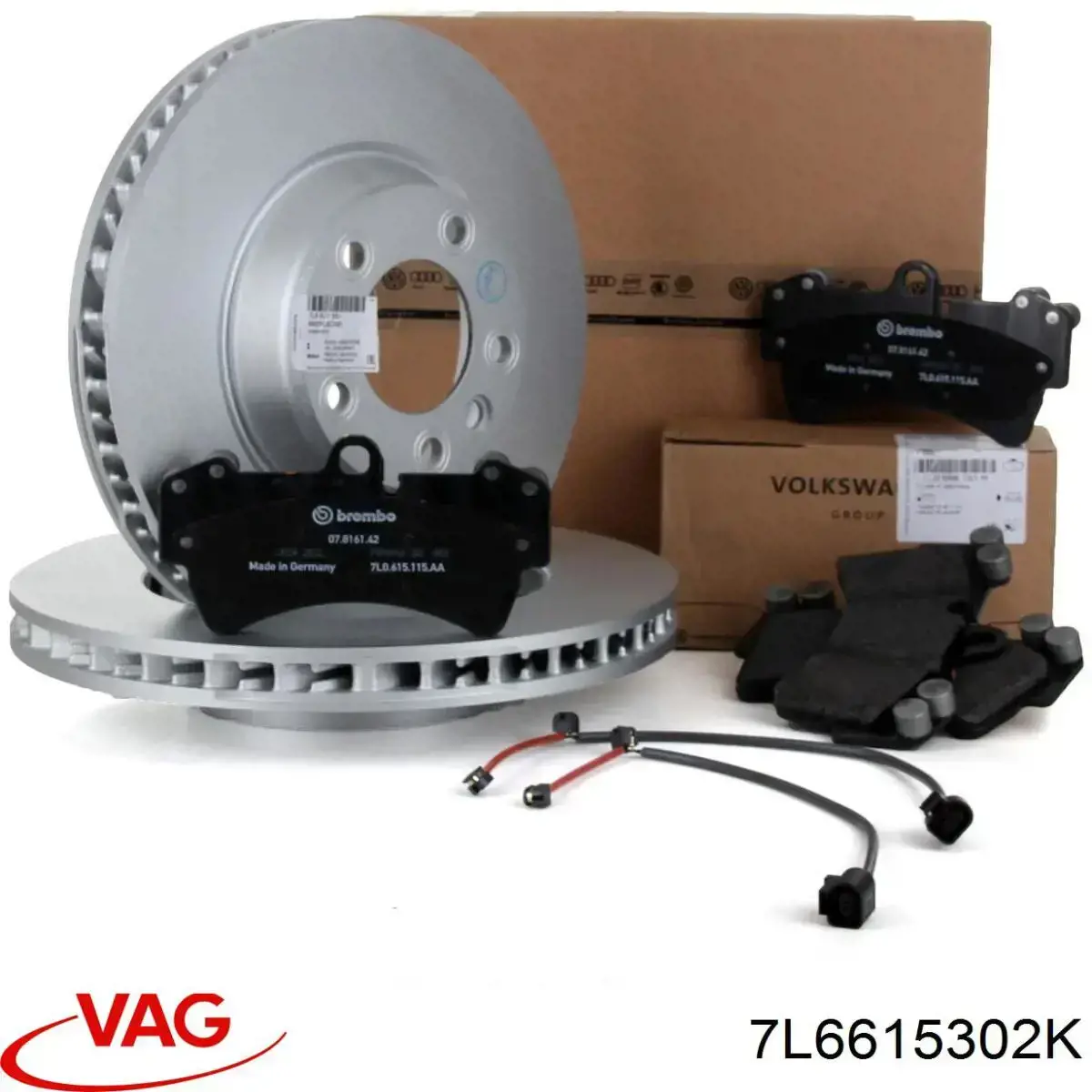 Диск переднього гальма VAG 7L6615302K ціна, від 128.96 USD