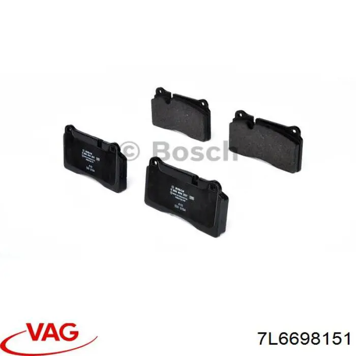 Гальмівні колодки VAG 7L6698151 ціна, від 47.89 USD