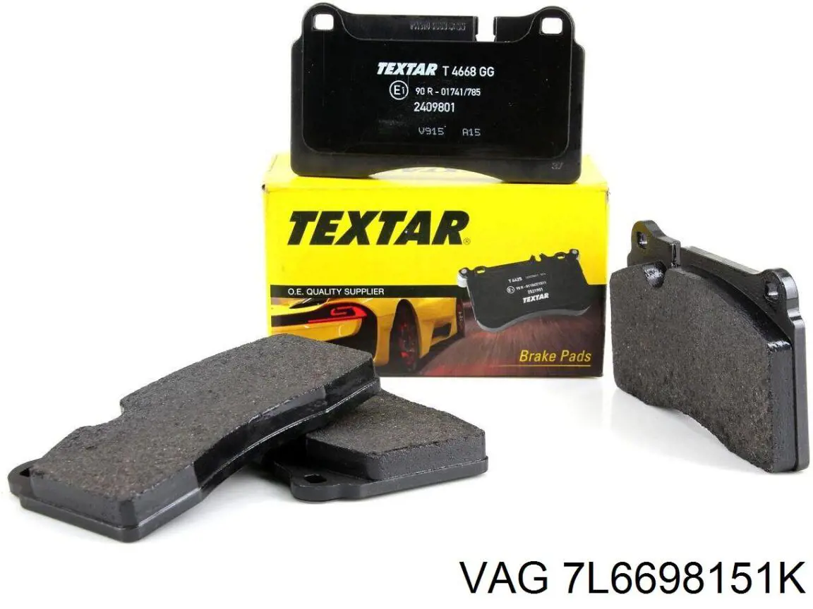 Передні тормозні колодки 7L6698151K VAG