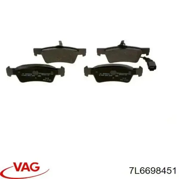 Задні гальмівні колодки 7L6698451 VAG