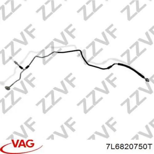 Шланг кондиціонера, від радіатора до осушувачу VAG 7L6820750T ціна, від 43.85 USD