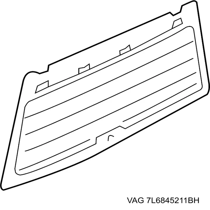 Купити 7L6845211BH VAG Скло третіх/п'ятих дверей