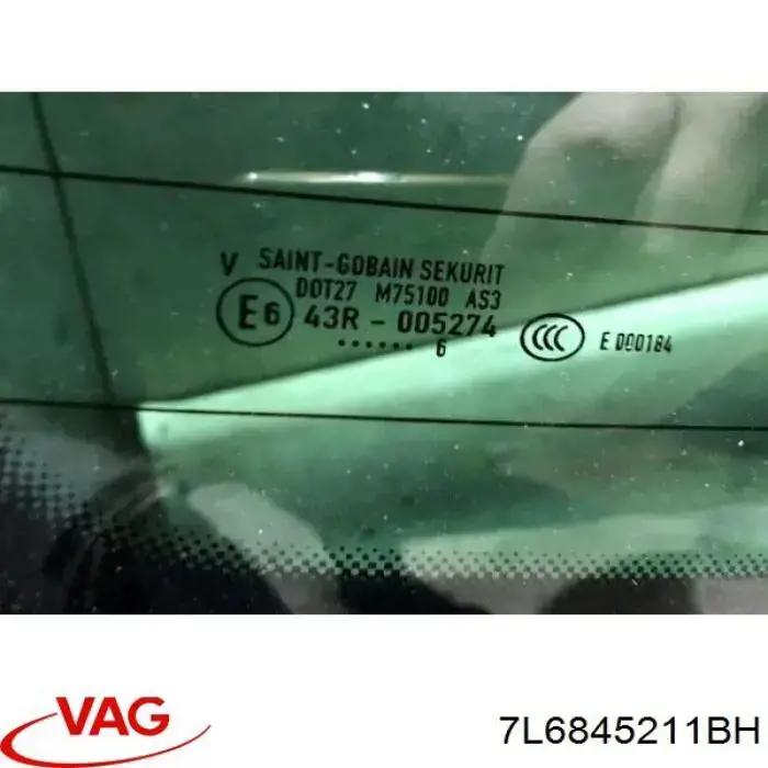 Скло ляди VAG 7L6845211BH ціна, від 63.35 USD