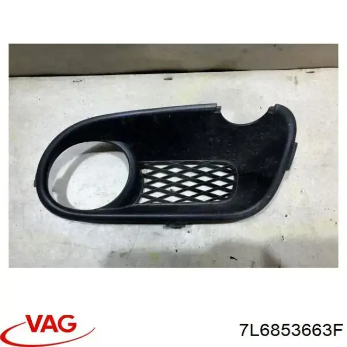 Купити 7L6853663F VAG Заглушка ПТФ бампера переднього ліва