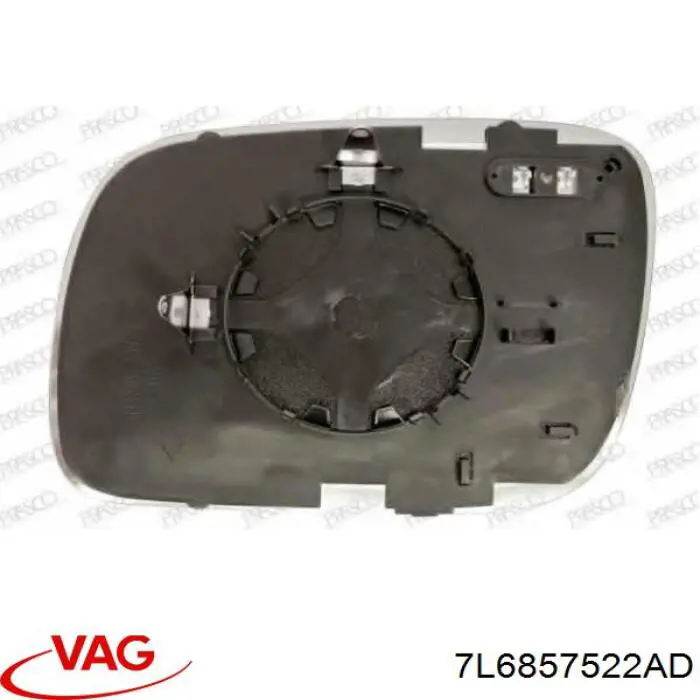 Купити 7L6857522AD VAG Скло дзеркала заднього виду, правого