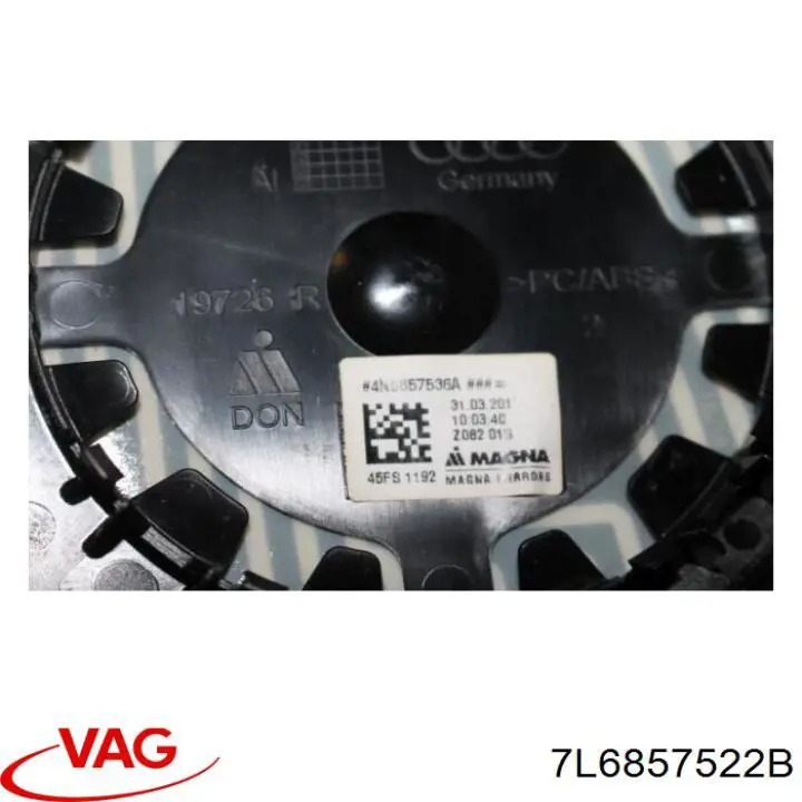Купити 7L6857522B VAG Скло дзеркала заднього виду, правого
