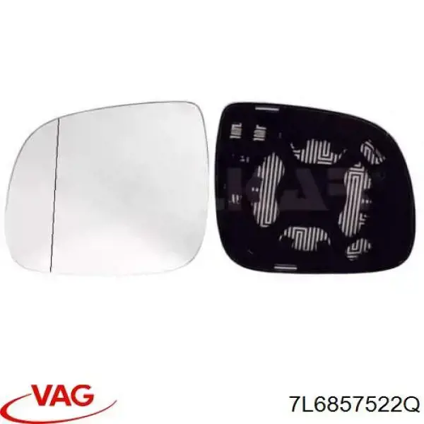 Дзеркальний елемент правого дзеркала заднього виду VAG 7L6857522Q ціна, від 16.93 USD