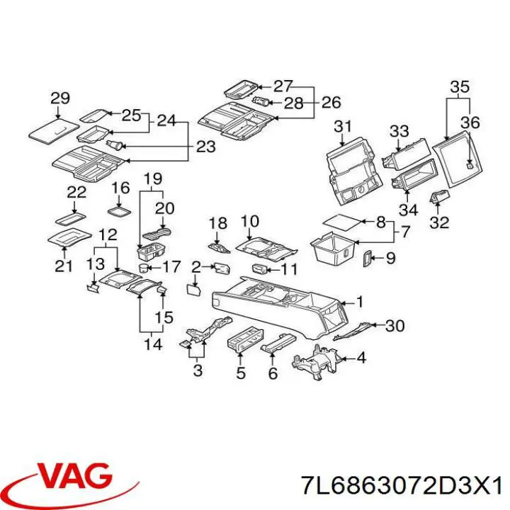 7L6863072D3X1 VAG 