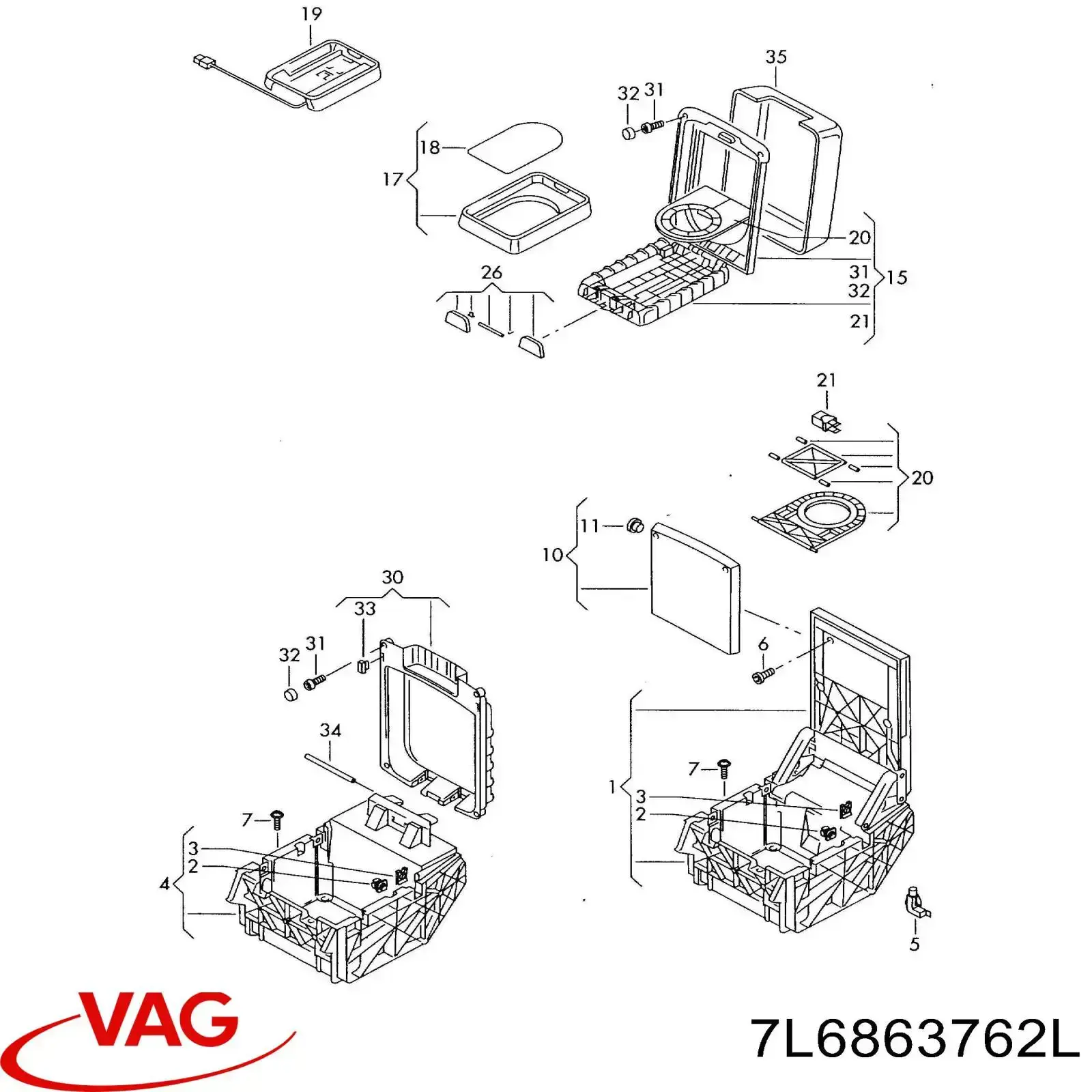  VAG 7L6863762L ціна, від 21.14 USD