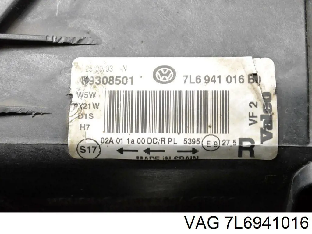  7L6941016 VAG