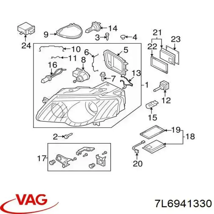 Модуль управління біксенон VALEO 7L6941330 ціна, від 99.68 USD