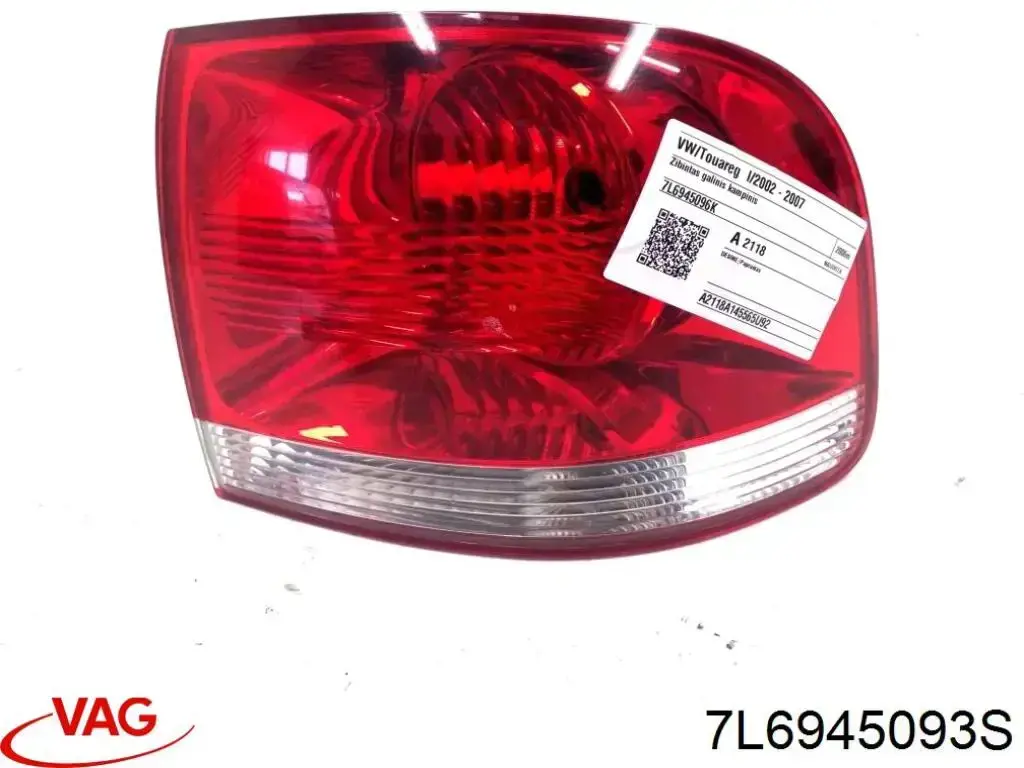 Купити 7L6945093S VAG Ліхтар задній лівий, внутрішній