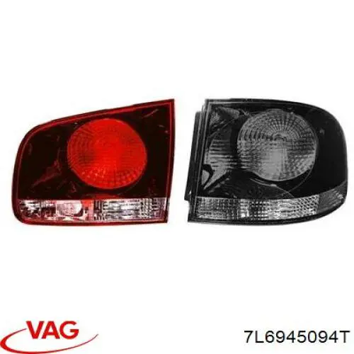 7L6945094T VAG Ліхтар задній правий, внутрішній