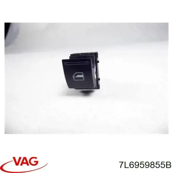 Кнопка вмикання двигуна склопідіймача передня права 7L6959855B VAG
