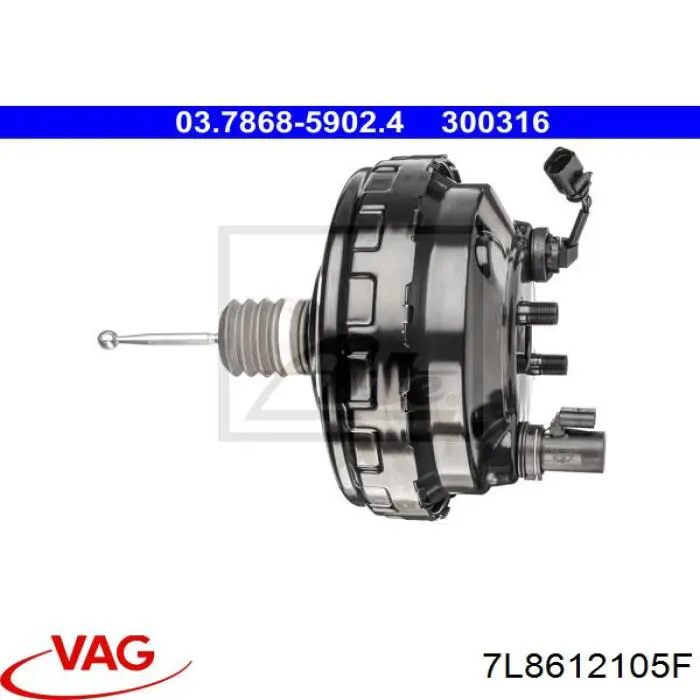 7L8612105F VAG Підсилювач гальм вакуумний