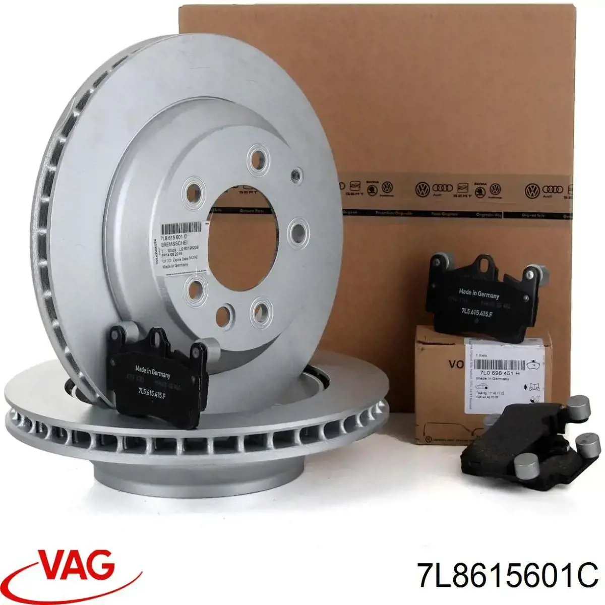 Диск гальмівний задній VAG 7L8615601C
