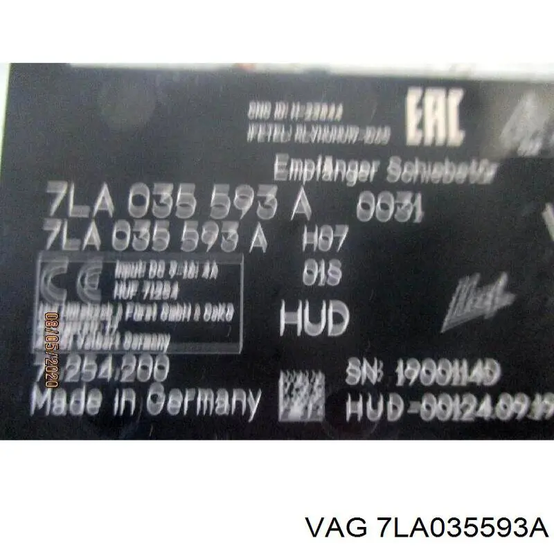  VAG 7LA035593A ціна, від 173.40 USD