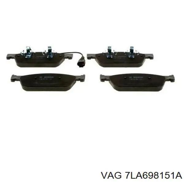Гальмівні колодки VAG 7LA698151A ціна, від 69.74 USD