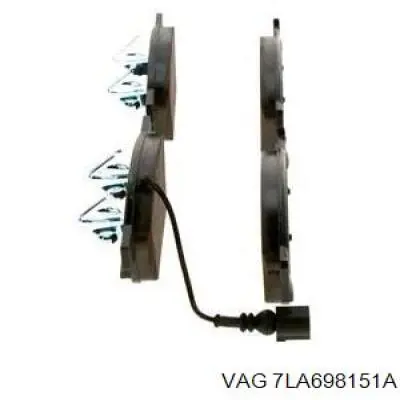 Купити 7LA698151A VAG Колодки гальмівні передні, дискові