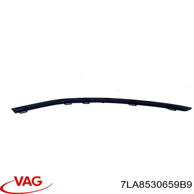 7LA8530659B9 VAG Молдинг переднього бампера, лівий