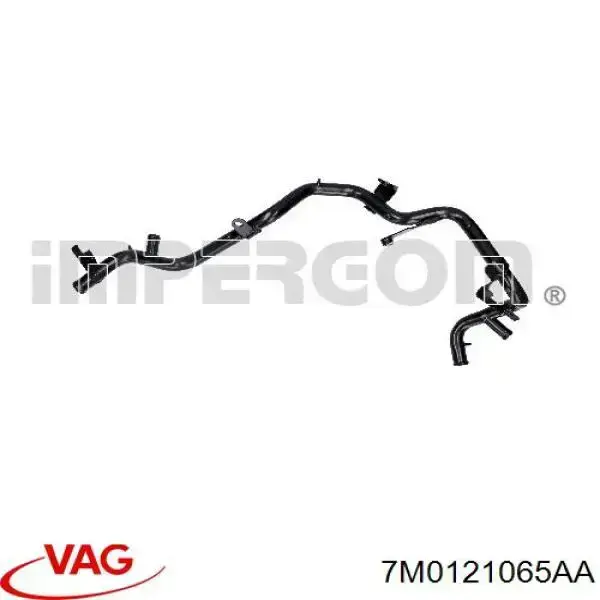 7M0121065AA VAG Шланг термостата