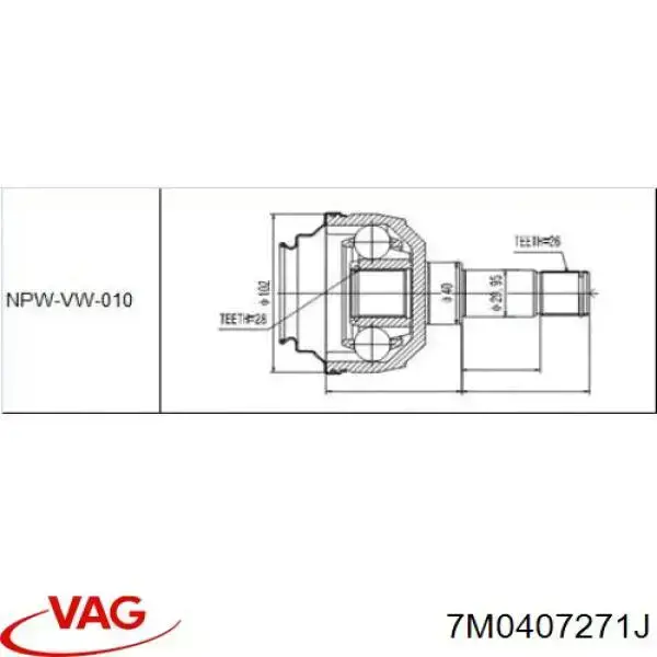 Піввісь передня ліва Magneti Marelli TDS0051
