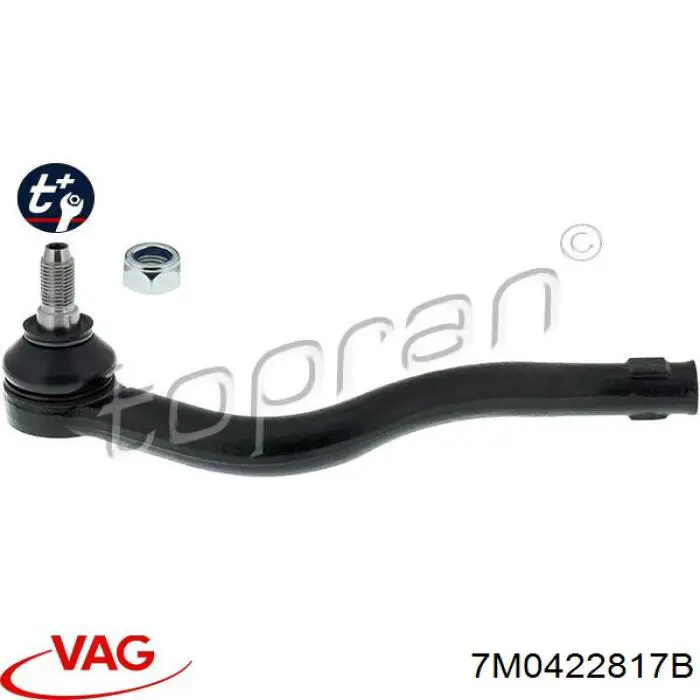 Наконечник рульовий VAG 7M0422817B ціна, від 11.45 USD