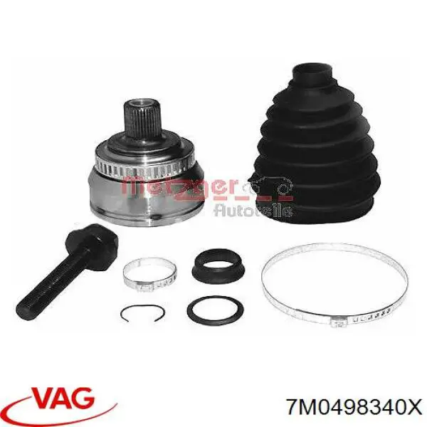 ШРУС зовнішній передній 7M0498340X VAG