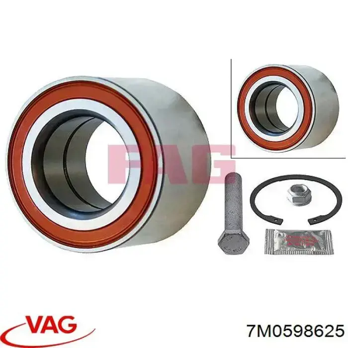 Підшипник маточини задньої VAG 7M0598625 ціна, від 22.51 USD