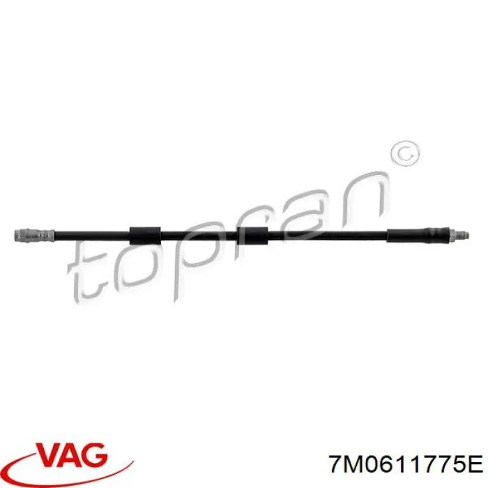 7M0611775E VAG Шланг гальмівний задній