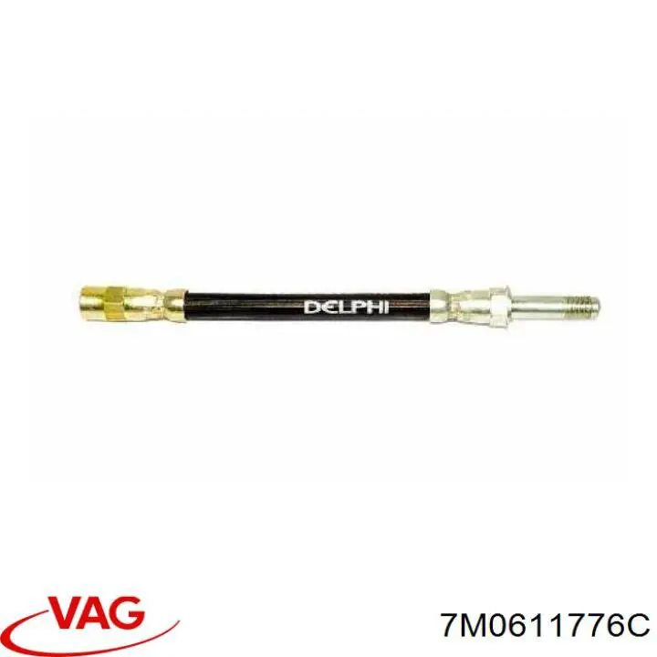 Шланг гальмівний задній VAG 7M0611776C ціна, від 4.48 USD