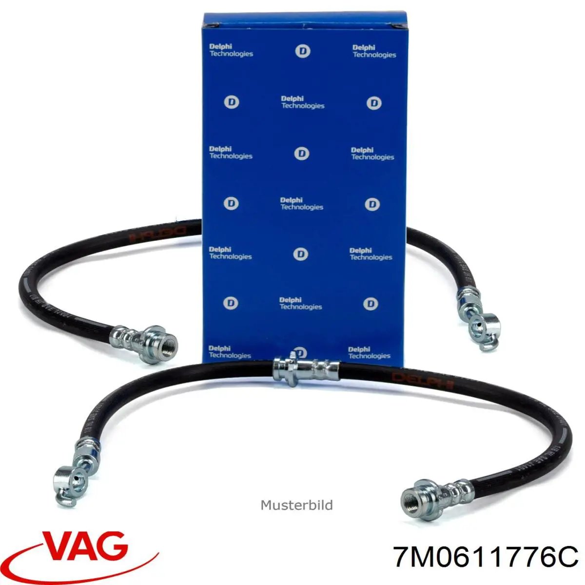 7M0611776C VAG Шланг гальмівний задній