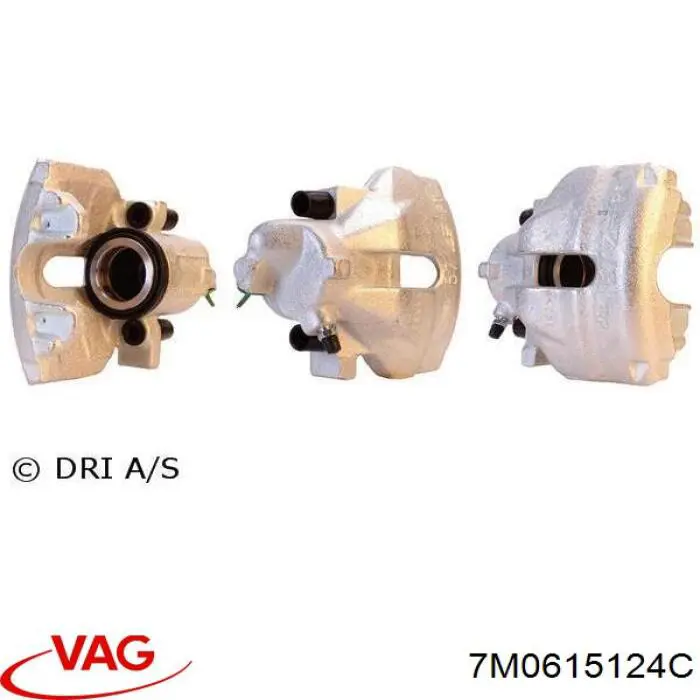 Ремкомплект супорту гальмівного переднього VAG 7M0615124C ціна, від 14.32 USD