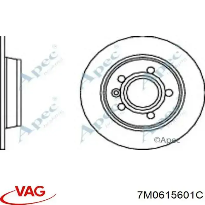 Гальмівні диски 7M0615601C VAG