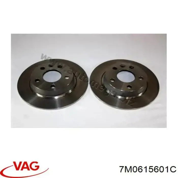 Задні дискові гальма VAG 7M0615601C ціна, від 30.09 USD