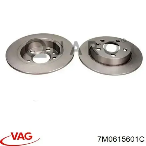 Купити 7M0615601C VAG Диск заднього гальма