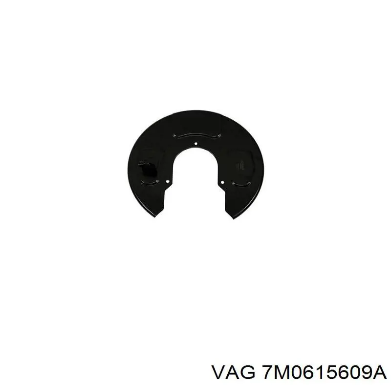 Захист гальмівного диска заднього, лівий VAG 7M0615609A