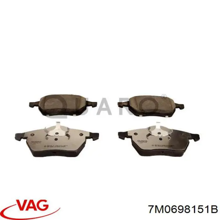7M0698151B VAG Передні гальмівні колодки